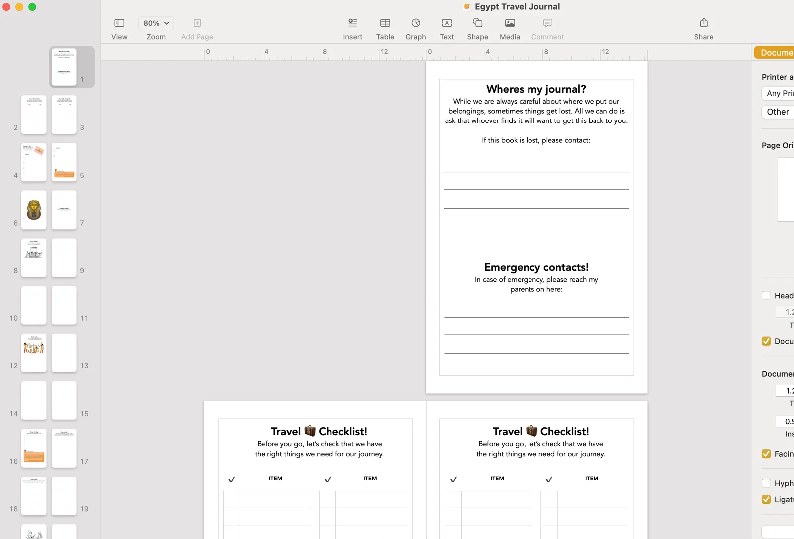 Apple Pages KDP Template