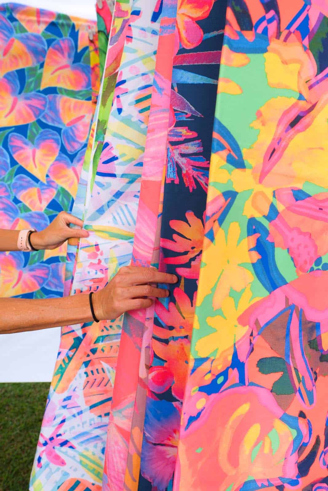 Artisan vendors at Princeville Artist Flea Market, Kauai.