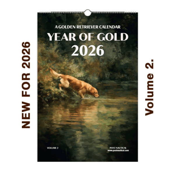 New! Golden Retriever 2026 Wall Calendar Vol.  2 – Real Dogs, Perfect Gift