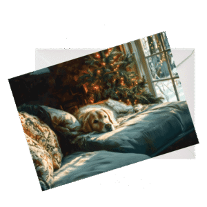 Set of 10 Golden Retriever Greeting Cards – Single Image Design, Blank Inside
