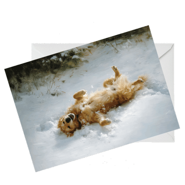 Set of 10 Golden Retriever Greeting Cards – Single Image Design, Blank Inside