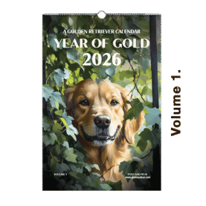 Real Golden Retriever 2026 Wall Calendar – Large 11×16.5” | Title-Winning Dogs in Authentic Photography | Gift for Dog Lovers