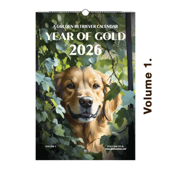 Real Golden Retriever 2026 Wall Calendar – Large 11×16.5” | Title-Winning Dogs in Authentic Photography | Gift for Dog Lovers